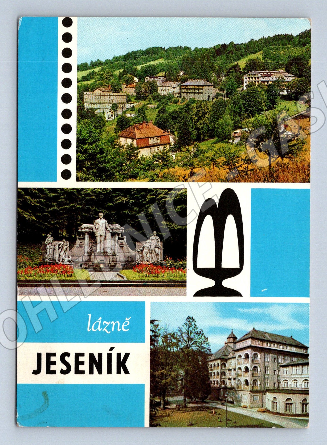 Pohlednice Lázně Jeseník historická více záběrů (M14436)