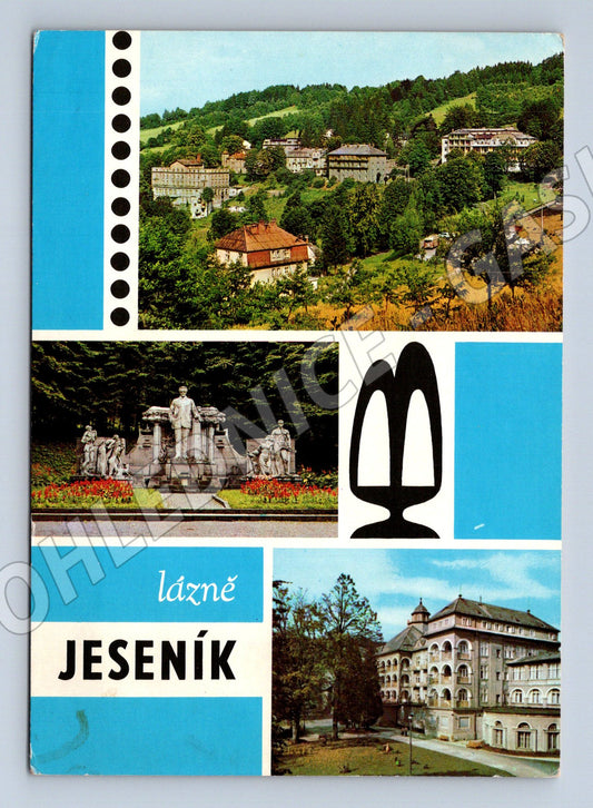 Pohlednice Lázně Jeseník historická více záběrů (M14436)