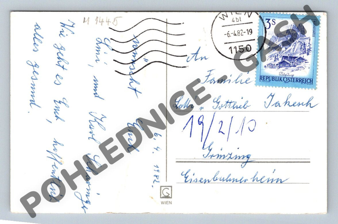 Pohlednice Velikonoční Frohe Ostern Rakousko 1982 (M1445)