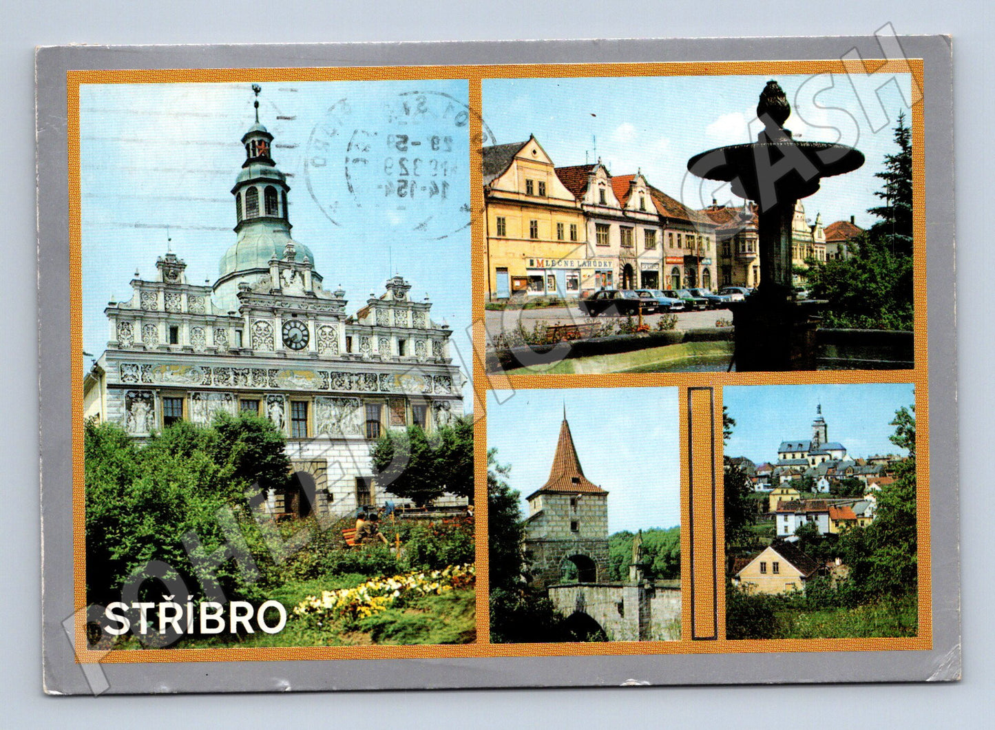 Pohlednice Stříbro historická koláž (M14452)