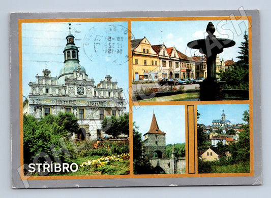 Pohlednice Stříbro historická koláž (M14452)