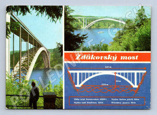 Pohlednice Žďákovský most technický unikát (M14454)