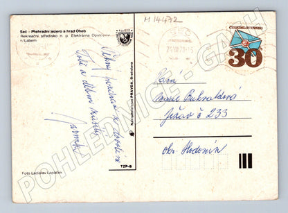 Pohlednice Přehrada Oheb, 1978 (M14472)