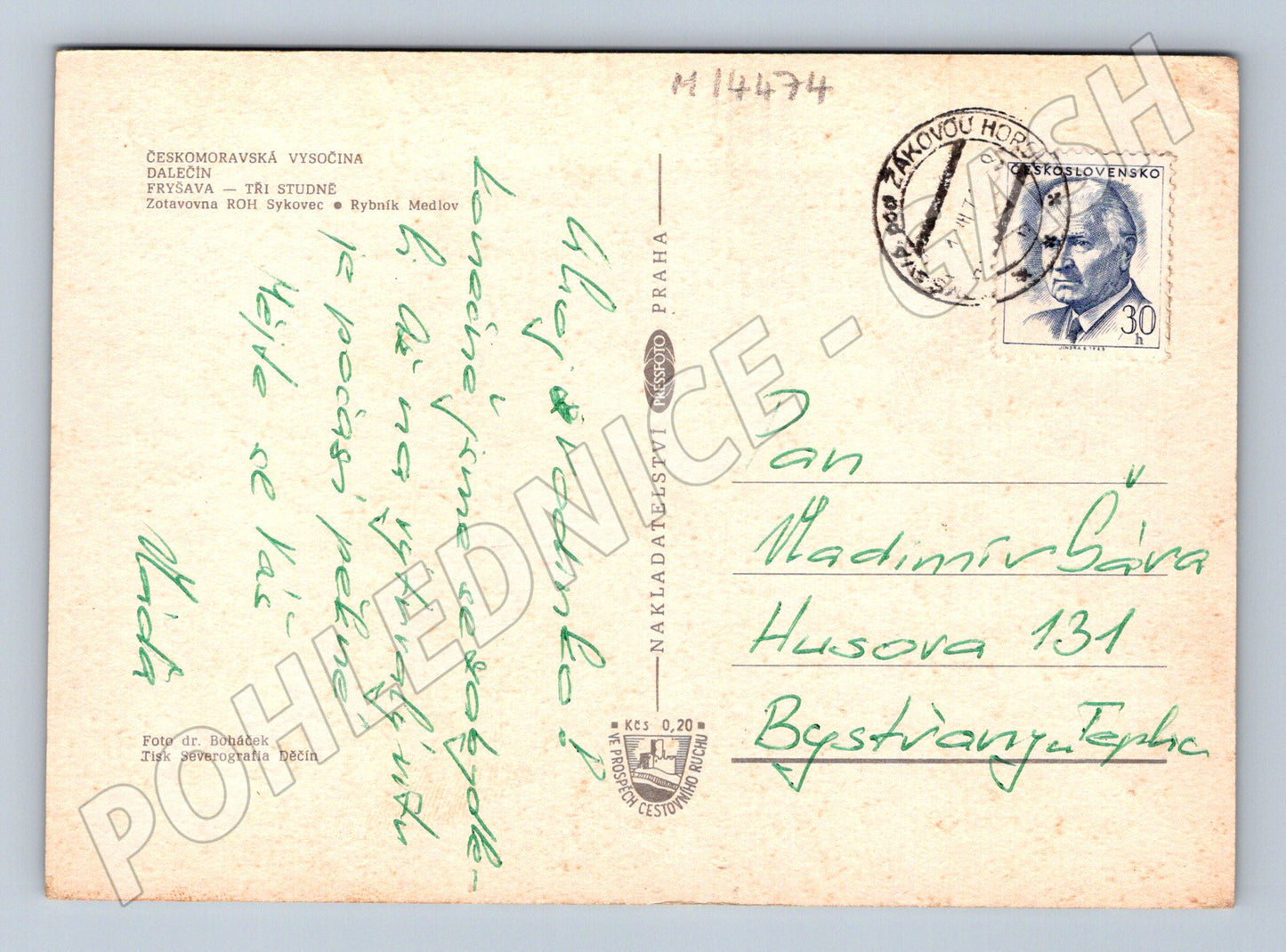 Pohlednice Českomoravská Vysočina Historická (M14474)
