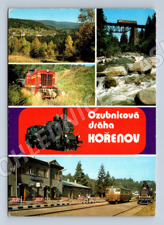 Pohlednice Ozubnicová dráha Kořenov – 1980 (M14477)