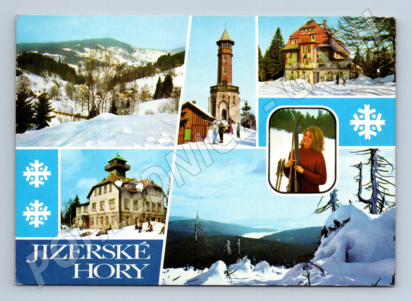 Pohlednice Jizerské hory zimní více záběrů (M14478)