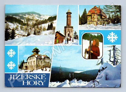 Pohlednice Jizerské hory zimní více záběrů (M14478)
