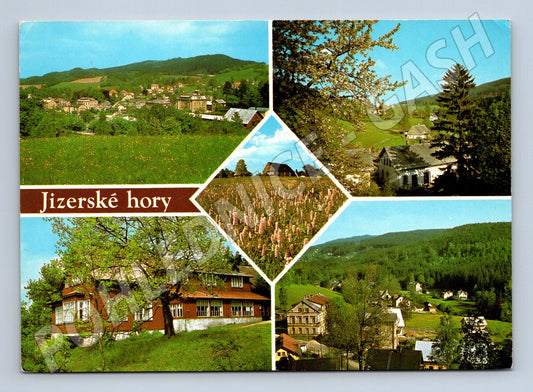 Pohlednice Jizerské hory barevná dobová (M14479)