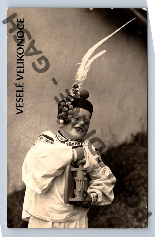 Pohlednice Velikonoční kroj K. Plicka (M1448)