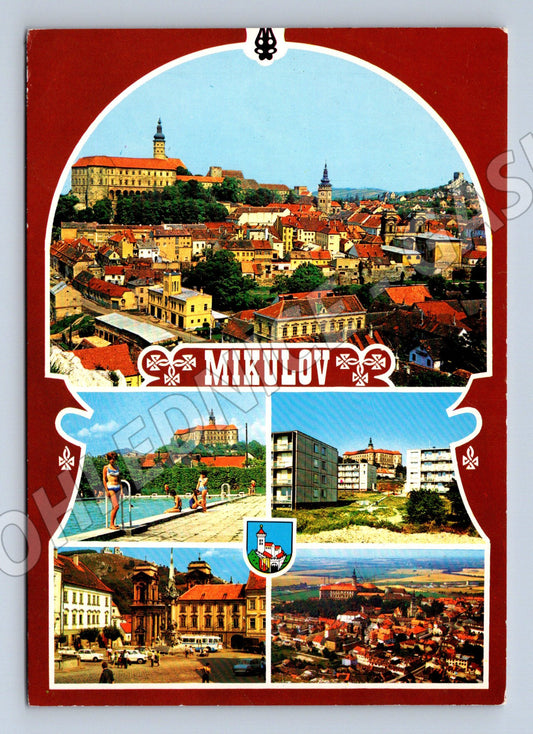 Pohlednice Mikulov panoráma a zámek (M14485)