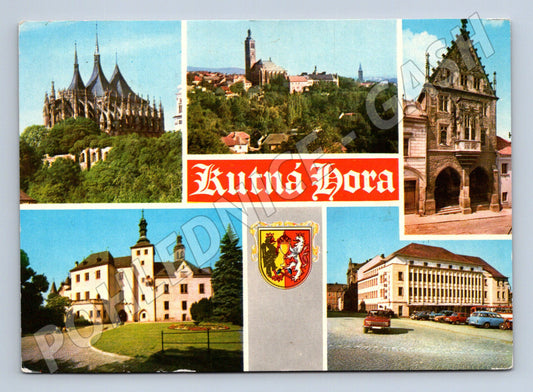 Pohlednice Kutná Hora koláž památek (M14493)