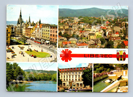 Pohlednice Liberec – koláž, více záběrů (M14496)