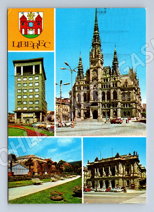 Pohlednice Liberec Koláž památek (M14498)