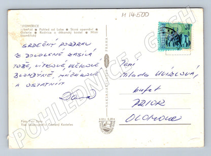 Pohlednice Litoměřice koláž historických památek (M14500)