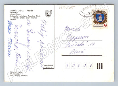 Pohlednice Zelená Lhota Prenet Nýrsko ČSSR (M14505)