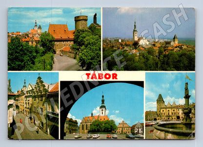 Pohlednice Tábor Koláž historických míst (M14519)