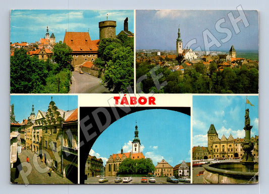 Pohlednice Tábor Koláž historických míst (M14519)