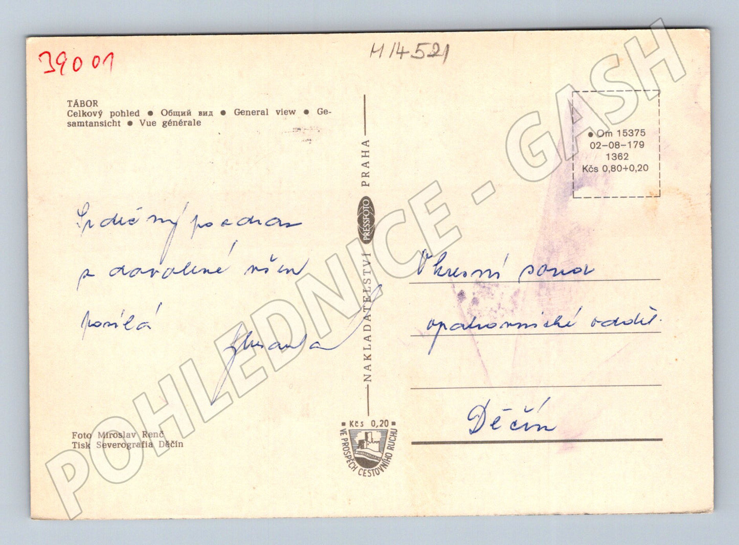 Pohlednice Tábor celkový pohled (M14521)