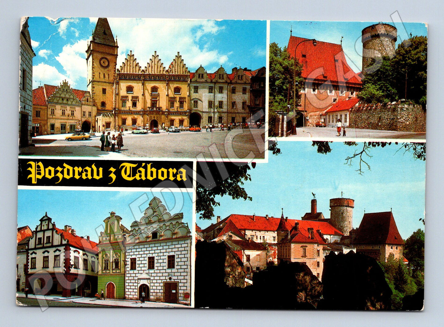 Pohlednice Tábora historická koláž (M14523)