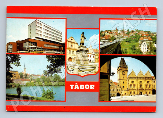 Pohlednice Tábor Československo více záběrů (M14529)
