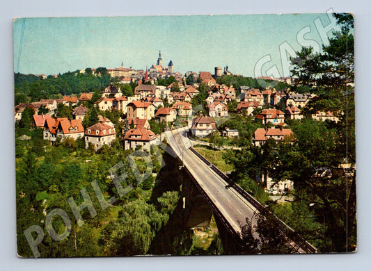 Pohlednice Tábor historická část města Bechyňský most (M14534)