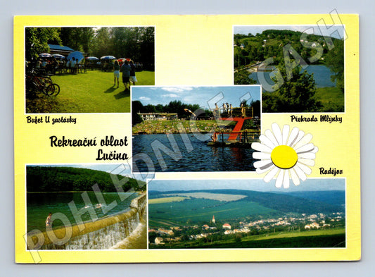 Pohlednice Rekreační oblast Lučina, přehrada Mlýnky (M14538)