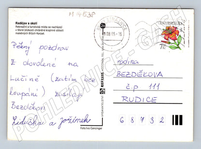 Pohlednice Rekreační oblast Lučina, přehrada Mlýnky (M14538)