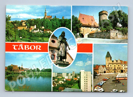 Pohlednice Tábor Koláž památek (M14544)