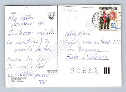 Pohlednice Tábor Koláž památek (M14544)