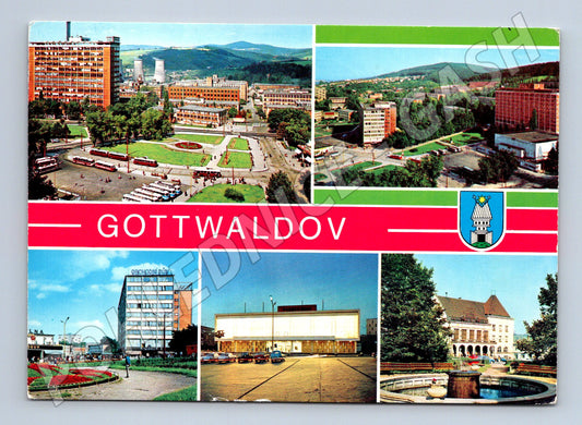 Pohlednice Gottwaldov více záběrů města (M14560)