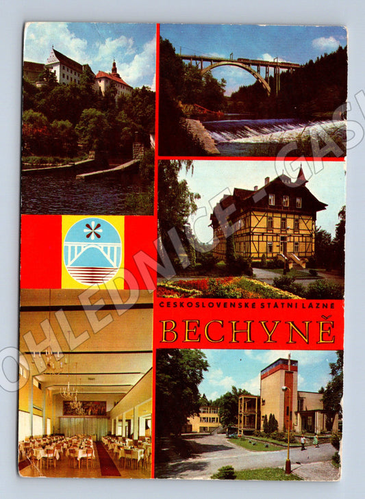 Pohlednice Bechyně lázně koláž (M14571)