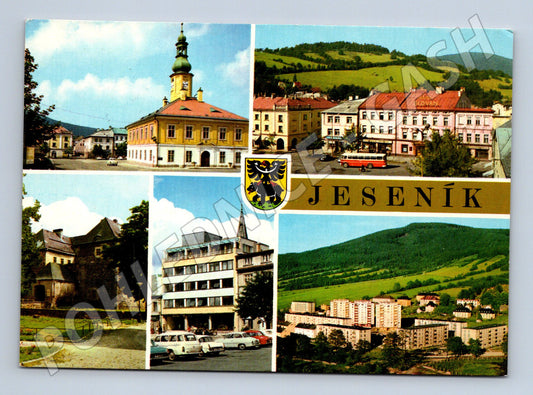 Pohlednice Jeseník koláž Československo 1971 (M14582)