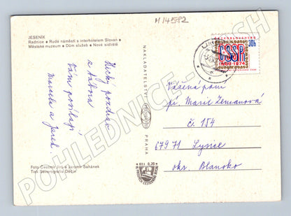 Pohlednice Jeseník koláž Československo 1971 (M14582)