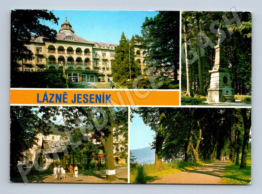 Pohlednice Lázně Jeseník M14584 (Pohlednice 1984, odeslaná)