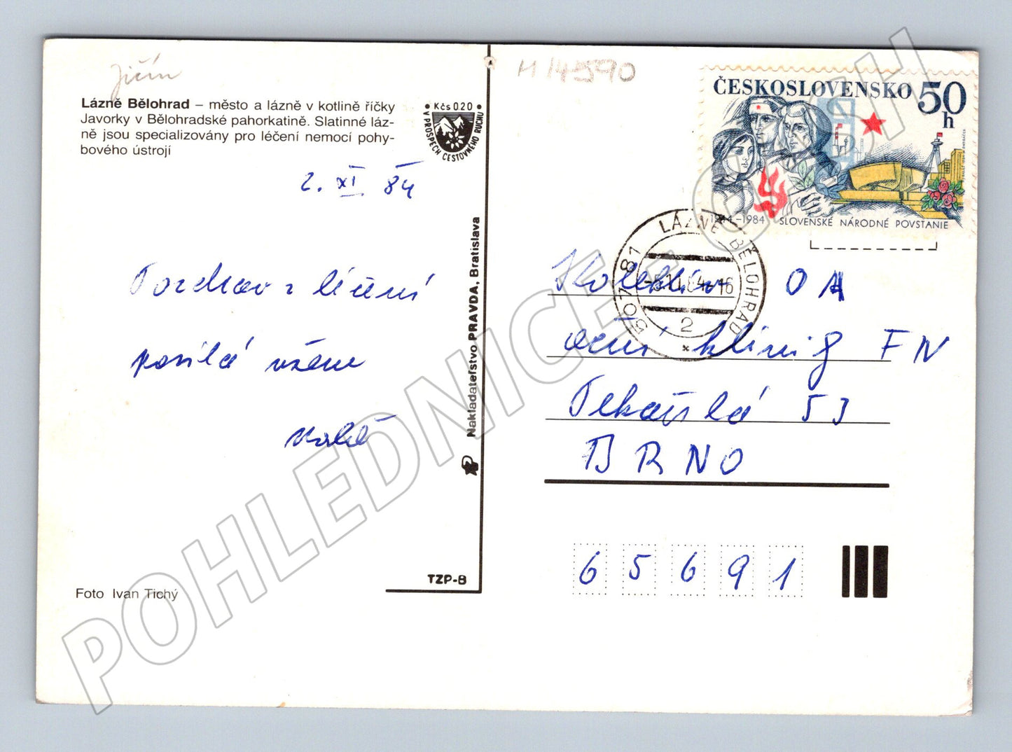 Pohlednice Lázně Bělohrad Historická pohlednice (M14590)