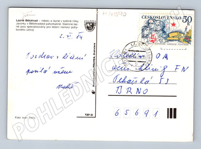 Pohlednice Lázně Bělohrad Historická pohlednice (M14590)