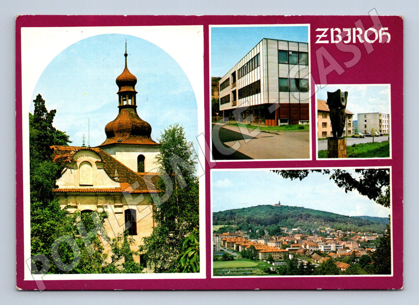 Pohlednice Zbiroh 80. léta ČSSR (M14592)