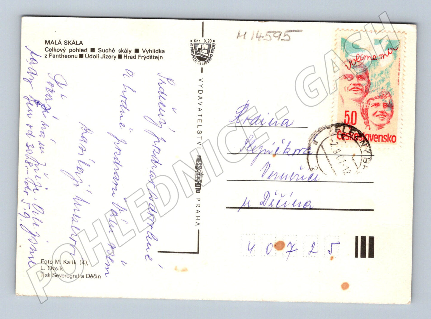 Pohlednice Malá Skála Český ráj (M14595)