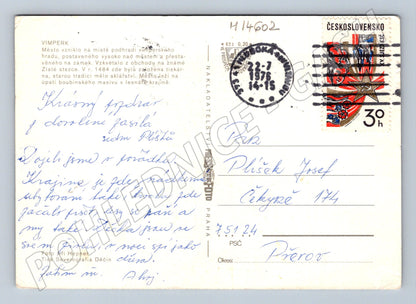 Pohlednice Vimperk Jižní Čechy 70. léta (M14602)