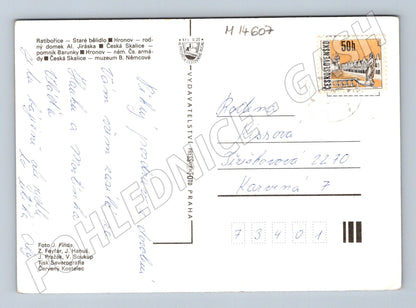 Pohlednice KRAJ B. NĚMCOVÉ a A. JIRÁSKA (M14607)