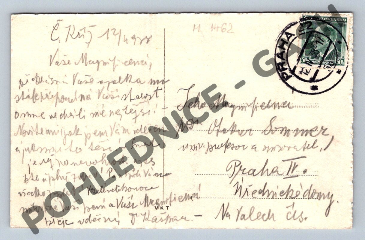 Pohlednice Velikonoční vesnice ČSR 1944 (M1462)
