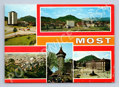 Pohlednice Most více záběrů města dobová (M14629)