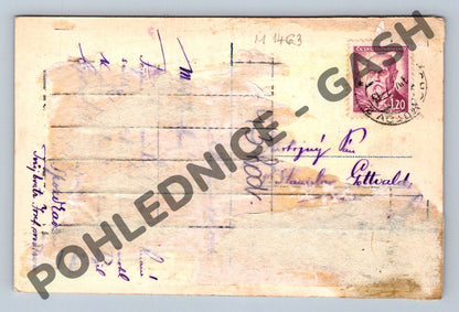 Pohlednice Velikonoční Chomutov 1943 (M1463)