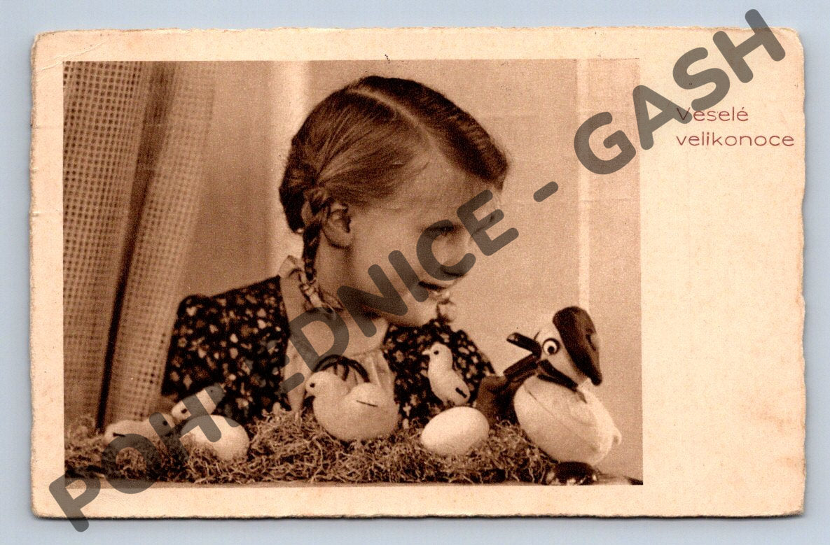 Pohlednice Velikonoční Čechy a Morava 1941 (M1464)
