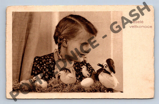 Pohlednice Velikonoční Čechy a Morava 1941 (M1464)
