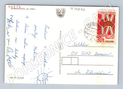 Pohlednice Jetřichovice Československo 1977 (M14640)