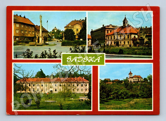 Pohlednice Sadská město, více pohledů (M14660)