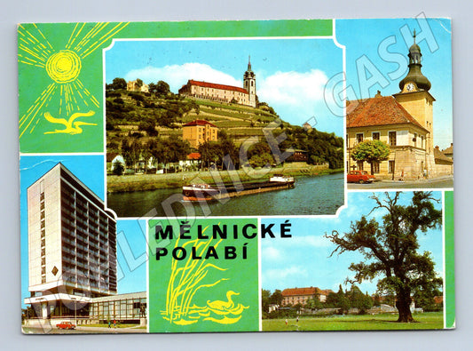 Pohlednice Mělnické Polabí historická (M14665)