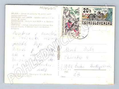 Pohlednice Mělnické Polabí historická (M14665)