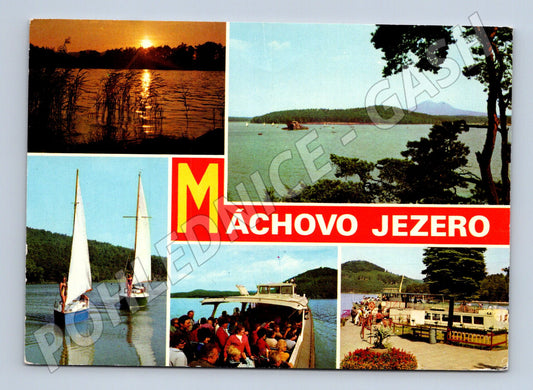 Pohlednice Máchovo jezero lodní doprava (M14668)